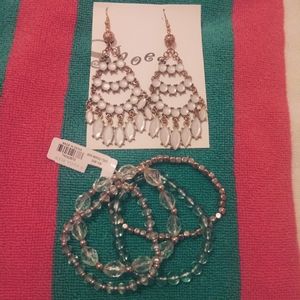 New York and company earring and bracelet set